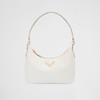 【二】PRADA 普拉达 女士 Saffiano 皮革珐琅金属三角徽标迷你手袋 白色 1BC204 NZV F097W JOM 商品缩略图0
