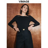 VIMAGE纬漫纪秋季新款设计感小众修身小上衣女V2013605 商品缩略图4