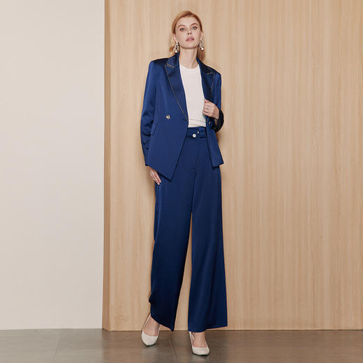 EITIE爱特爱秋季新款洋气纯色西装外套女C2303202 商品图3