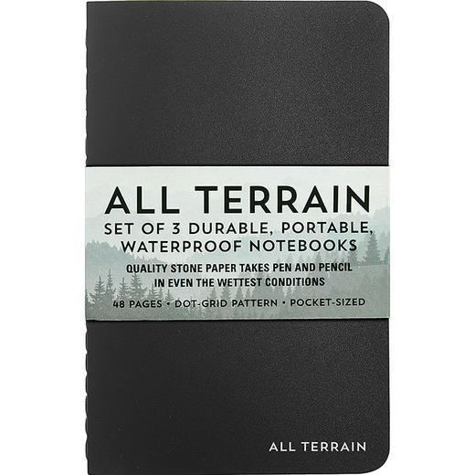 全地形防水笔记本套装 文创周边 Peter Pauper Press 英文原版 
All Terrain Waterproof Notebooks 商品图0