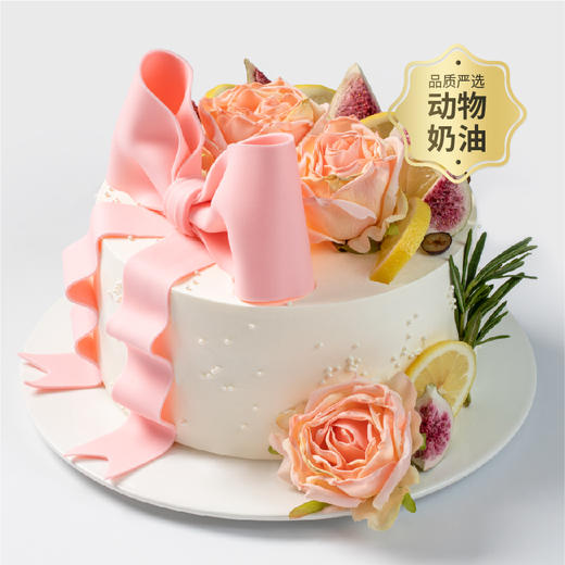 【98%的女神都喜欢】花样年华女生生日蛋糕，蝶与花送来春日祝福，鲜果缤纷，口感丰富！（深圳幸福西饼蛋糕Y） 商品图0