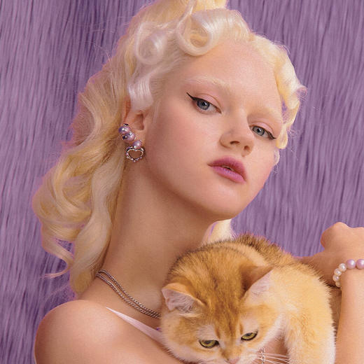 【景甜同款】RSNY心形耳钉 商品图4