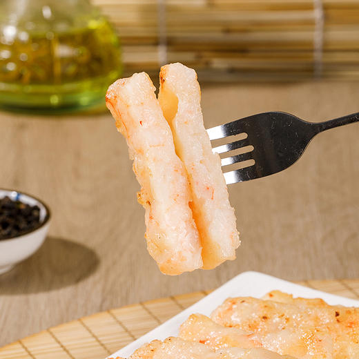 【鲜香弹牙，虾肉清晰可见】渔人小胖虾饼 精选优质南美白虾原料，使用鱿鱼糜打底，Q弹的口感多种食材有层次，营养丰富，烹饪简单 360g/袋.01 商品图0
