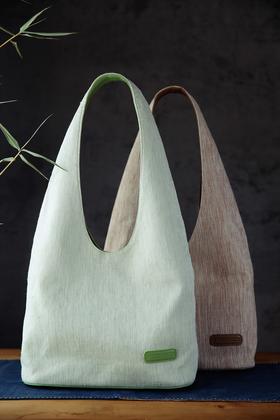 夏布褶皱包 饮水鸟原创设计夏布包 夏布传承人联名款