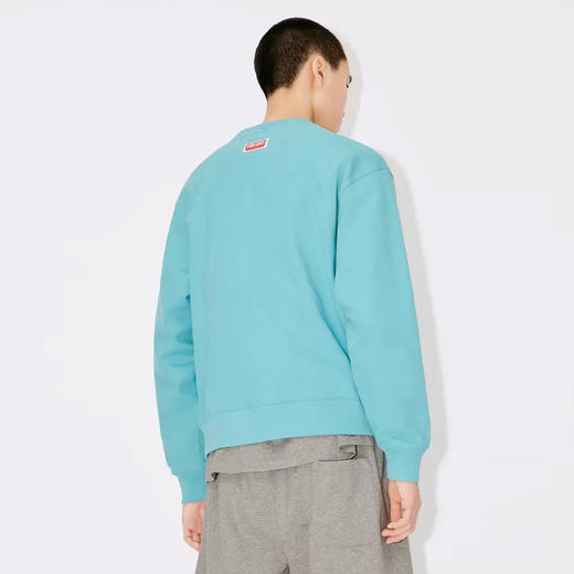 KENZO 高田贤三 男士棉质海棠花徽标印花长袖卫衣 浅蓝色 FD55 SW445 4ME 69 商品图2