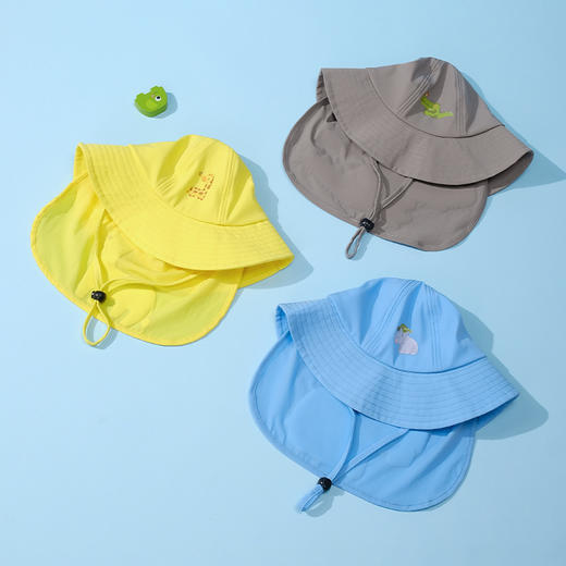 「数款可选」儿童护颈防晒帽 夏新款ins男童女童秋遮阳帽太阳帽宝宝帽子渔夫帽童装 商品图3
