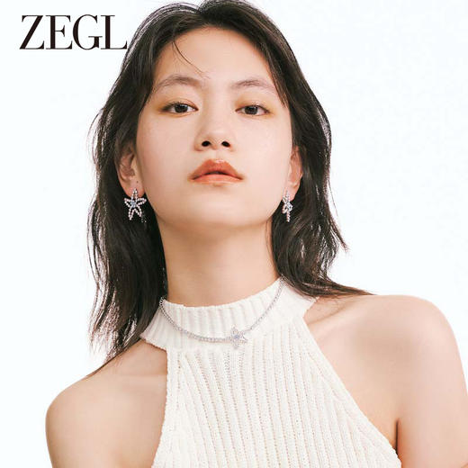 ZEGL设计师盛夏狂欢系列海星耳环女小众设计感高级耳钉银针耳饰品 商品图3