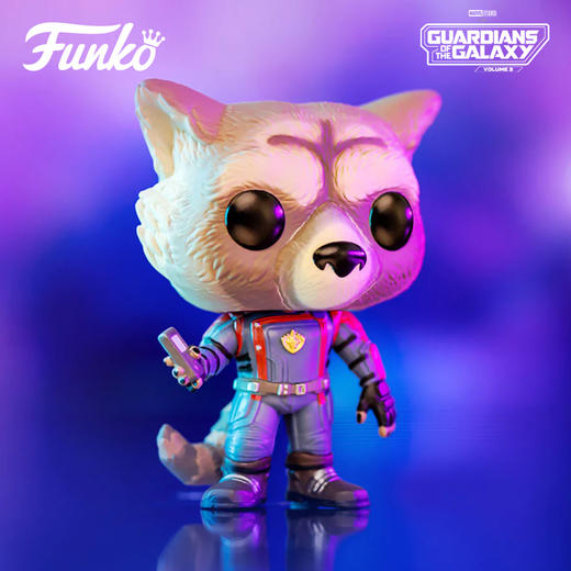 Funko POP! 漫威电影银河护卫队3 Rocket火箭浣熊手办公仔玩偶摆件 67509 商品图1