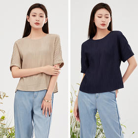 【商场同款】阿菁娜双色可选时尚短袖上衣A30X202039