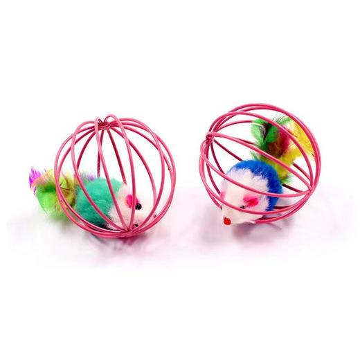 猫咪自嗨玩具笼中鼠5个/组 商品图2