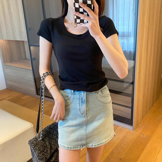 裁缝学苑AS73 夏新款显瘦修身U型领T恤纸样女装打版裁剪衣服样板 商品图2