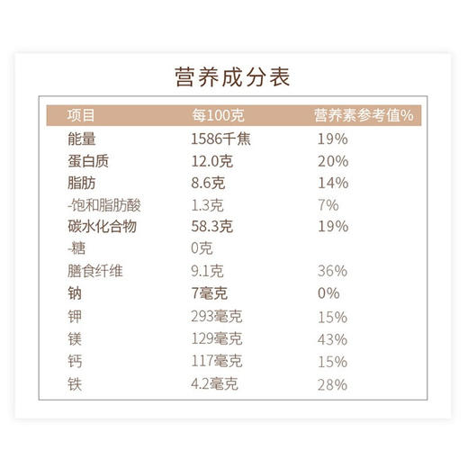 西麦奇亚籽混合谷物燕麦片630g（45g×14）*2袋 商品图2