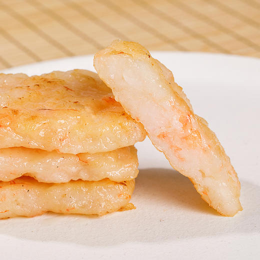 【鲜香弹牙，虾肉清晰可见】渔人小胖虾饼 精选优质南美白虾原料，使用鱿鱼糜打底，Q弹的口感多种食材有层次，营养丰富，烹饪简单 360g/袋.01 商品图5
