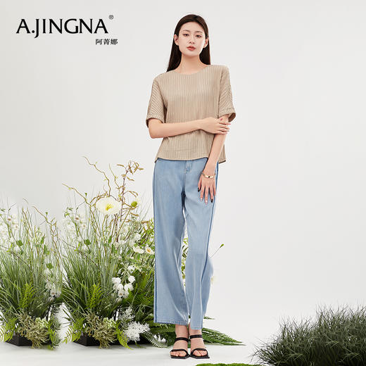 【商场同款】阿菁娜双色可选时尚短袖上衣A30X202039 商品图3