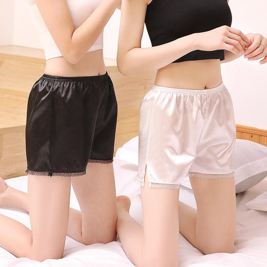 「19.9元包邮！数款可选」夏天打底防走光安全裤女蕾丝冰丝三分保险短裤可外穿大码宽松短裤下装 商品图3