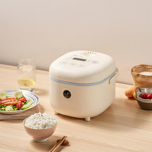 【小程序】小熊电饭煲 DFB-C30P6 米黄色 带量杯与饭勺  有低糖饭功能 商品图4