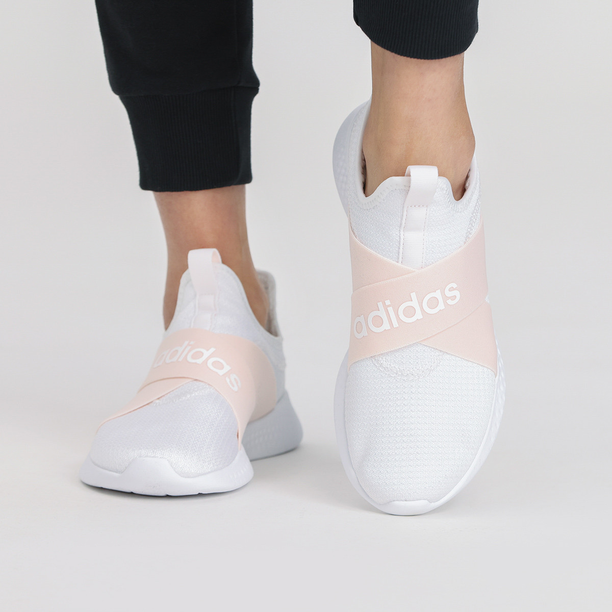 阿迪达斯adidas 女鞋休闲鞋 2021新款一脚蹬运动鞋 休闲轻便跑步鞋（脏污）