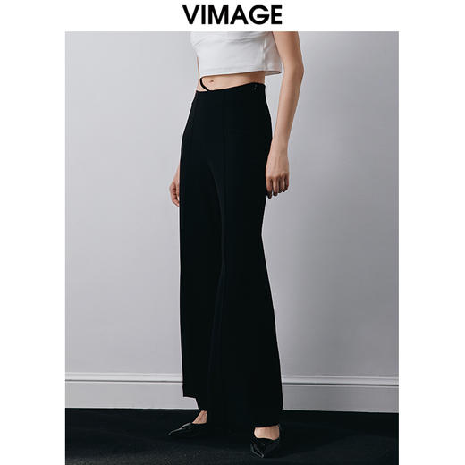 VIMAGE纬漫纪秋季新款时尚百搭高腰裤V2005603 商品图2