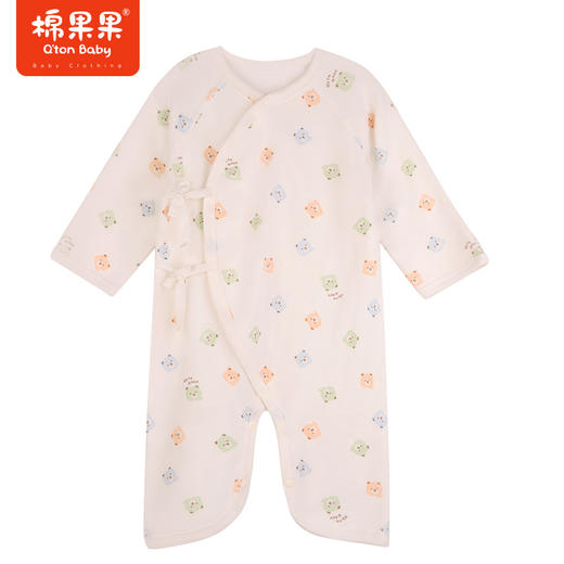 棉果果秋季新品磨毛棉毛有机棉纱5A抗菌家居蝴蝶连体衣M301726223503 商品图0