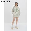 NEELLY纳俪商场同款高级时尚套装显瘦遮肉印花衬衫短裤气质两件套N23072Z01056 商品缩略图1