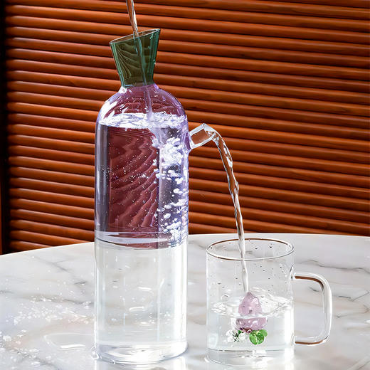 伽罗 JALO 彩色内饰几何刻花高硼玻璃杯马克杯冷水壶 商品图9