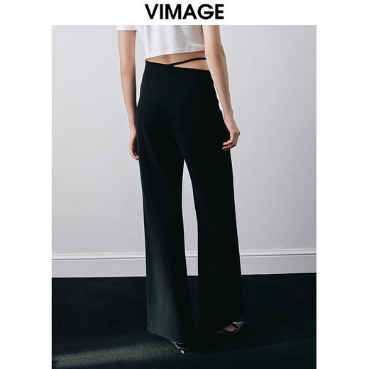 VIMAGE纬漫纪秋季新款时尚百搭高腰裤V2005603 商品图4