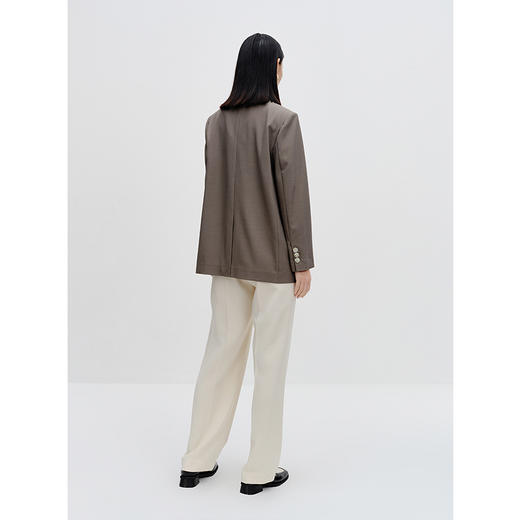 NEELLY纳俪商场同款西装外套女气质翻驳领正肩职业通勤西服上衣N23072W01040 商品图3