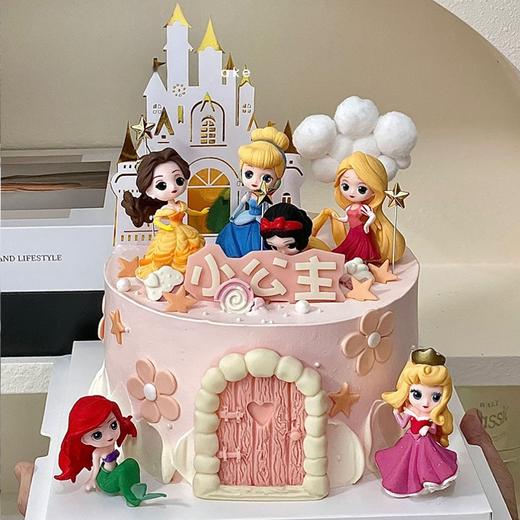 【迪士尼公主】/生日蛋糕/公主蛋糕/定制款式请提前预定下单 商品图1