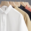 「10色可选！210g重磅面料」日系少年polo衫 男士短袖t恤翻领宽松春夏款纯色休闲男装上衣 商品缩略图1
