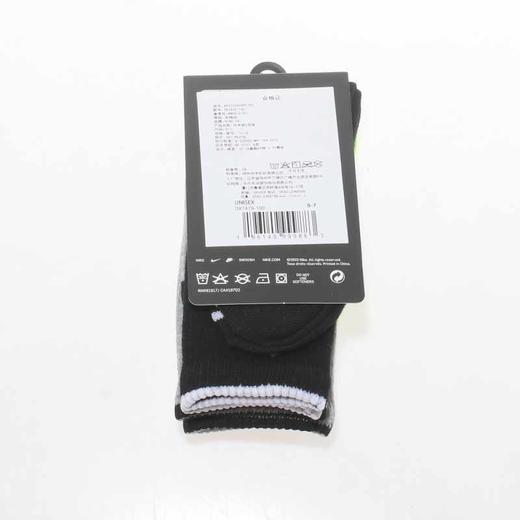耐克-鞋袜类（夏）F2配件小童浅口袜3双装白色/岩岭灰 商品图1