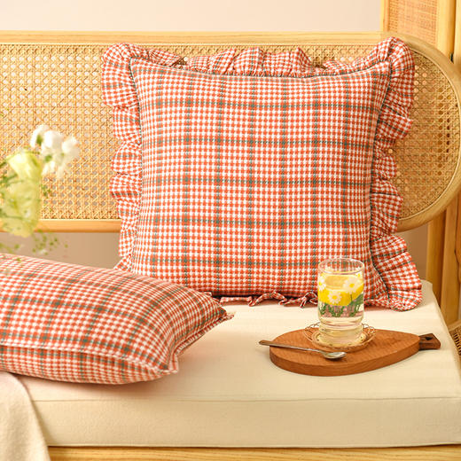 复古莫兰迪格纹系列沙发客厅靠包高级感定制抱枕 商品图2