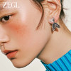 ZEGL鱼尾耳环女2023新款爆款耳钉小众设计感高级冷淡风银针耳饰品 商品缩略图2