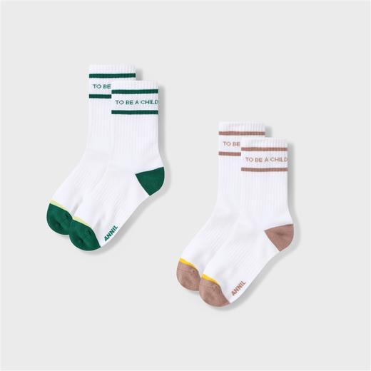 【实体店同款】男童中袜两双装2023年秋季新款安奈儿童装JB337542 商品图0
