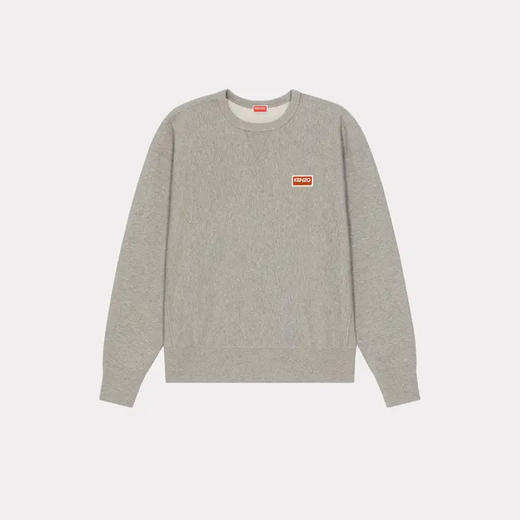 KENZO 高田贤三 男士棉质徽标印花圆领长袖卫衣 灰色 FD65 SW071 4ME 94 商品图0