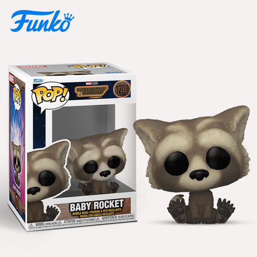 Funko POP! 漫威电影银河护卫队3 Rocket 火箭宝宝浣熊手办公仔玩偶摆件 67516 商品图2