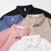 「10色可选！210g重磅面料」日系少年polo衫 男士短袖t恤翻领宽松春夏款纯色休闲男装上衣 商品缩略图0