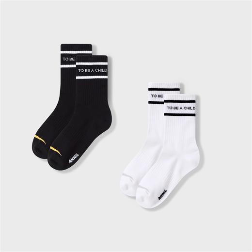 【实体店同款】男童中袜两双装2023年秋季新款安奈儿童装JB337542 商品图1