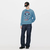 KENZO 高田贤三 男士棉质大象徽标印花圆领长袖卫衣 蓝色 FD65 SW047 4MF 69 商品缩略图3
