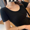 裁缝学苑AS73 夏新款显瘦修身U型领T恤纸样女装打版裁剪衣服样板 商品缩略图3