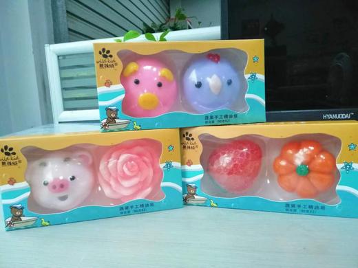 熊孩纸蔬果手工精油皂90gx2块(2025年9月 颜色款式随机 ) 商品图0