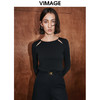VIMAGE纬漫纪秋季新款设计感小众修身小上衣女V2013605 商品缩略图5