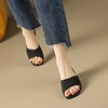 ZHR一字拖鞋女外穿2023夏季新款气质方头粗跟凉拖百搭通勤拖鞋 商品缩略图8