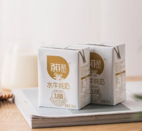 百菲酪水牛纯奶 整箱成人营养早餐牛奶 200ml*12盒礼盒装 商品图2