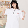「16色可选！男女同款」桃色爱心短袖 宽松女纯棉粉色少女印花t恤夏季休闲上衣情侣装 商品缩略图1