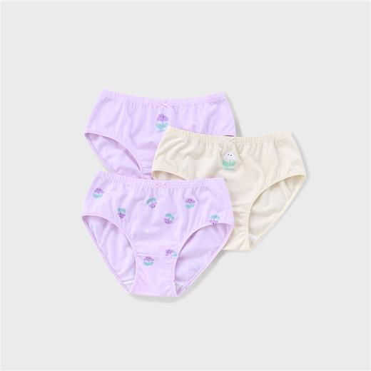 【实体店同款】女童三角裤三件装2023年秋季新款安奈儿童装JG337549 商品图1