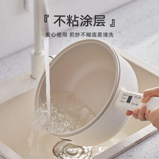 大宇电炒锅 多功能电煮锅不粘锅电蒸锅家用电热锅大功率4L大容量电火锅多功能锅多用途锅EP01 白色【伊藤优选302401】 商品图4