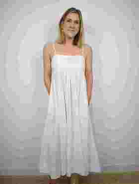 DEVOTION TWINS - Pranitis Dress - White 062 Carolina - 女装连身裙 - 白色