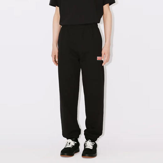 KENZO 高田贤三 男士棉质字母刺绣徽标休闲运动裤 黑色 FD65 PA703 4ME 99J 商品图1