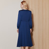 EITIE爱特爱秋季新款纯色百搭洋气收腰连衣裙C2307244 商品缩略图4