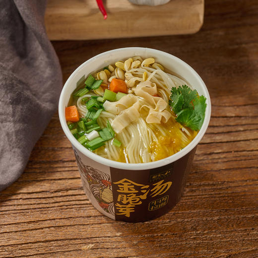 【安食六和】兰州牛肉面121g金汤脆芽152g冲泡非油炸方便拉面6桶 商品图1